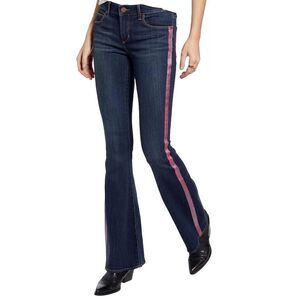 NWT Articles Of Society Faith Flare Jeans Pink Stripe Spencer Mid Rise Size 25